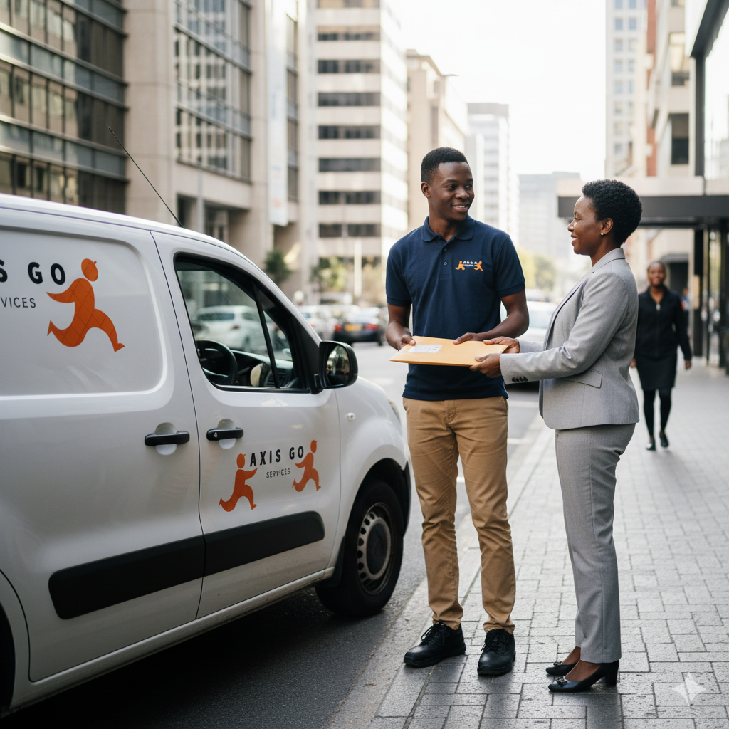 Stack of packages ready for dispatch